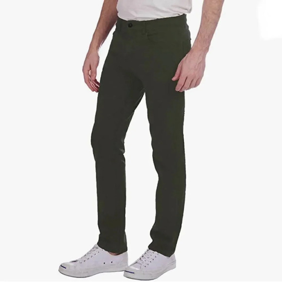 Jachs Men’s 5 Pocket Green 34x30 32x30 Straight Leg Stretch Pant #7 - Picture 3 of 7